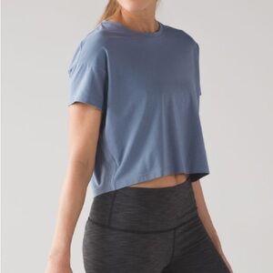 Lululemon Cates Tee in Blue Denim